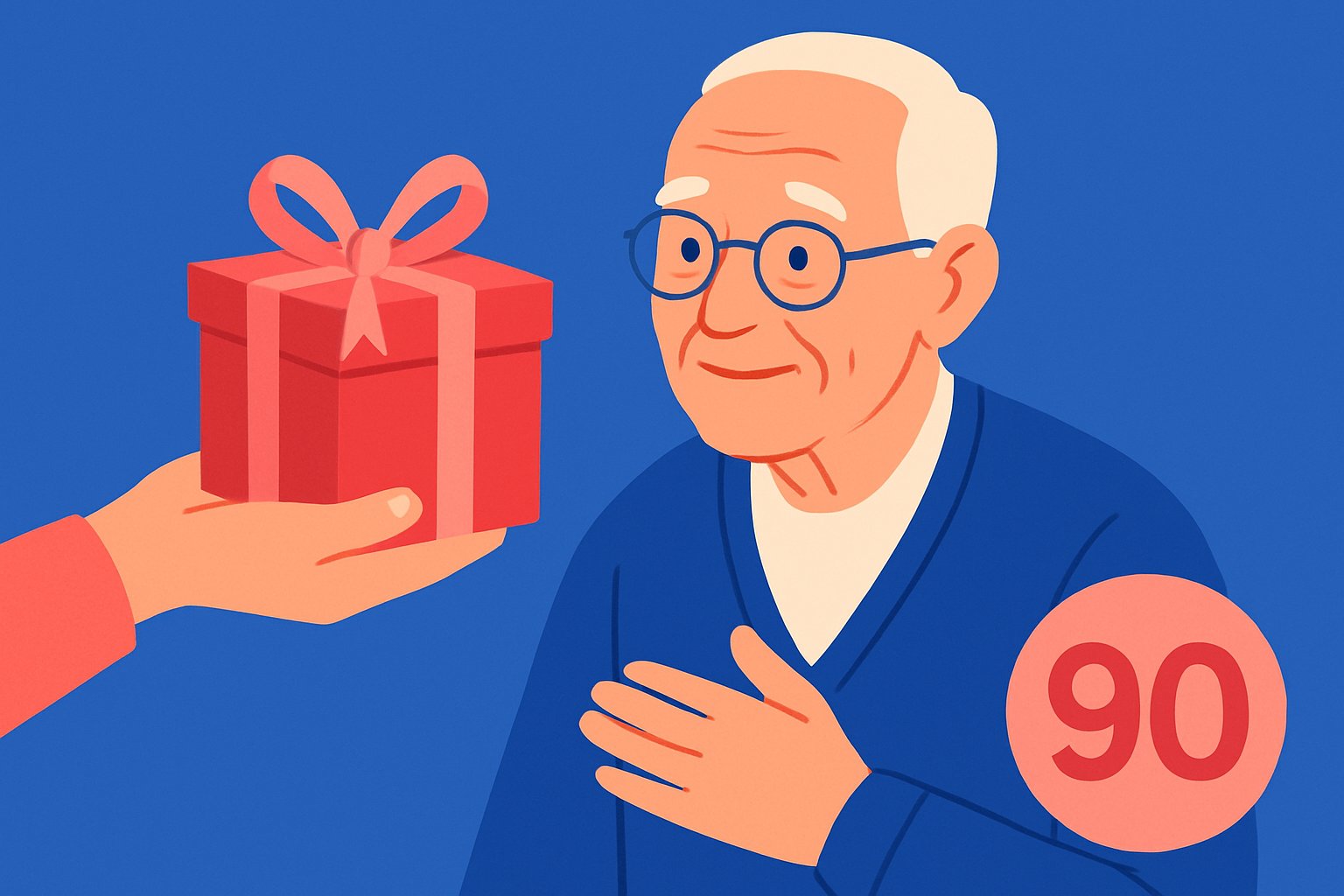 Quel cadeau offrir à un homme de 90 ans ?