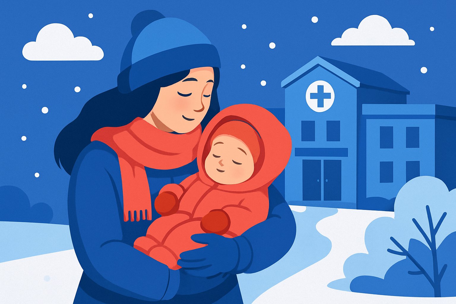 Comment habiller bébé à la sortie de la maternité en hiver ?