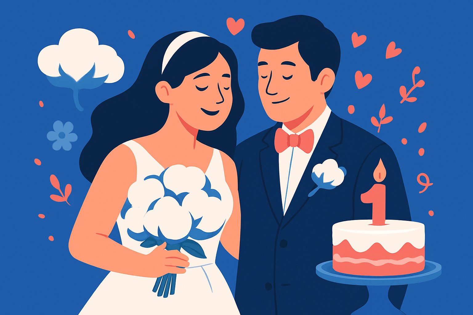 Noces de coton : 30 idées inspirantes pour célébrer 1 an de mariage