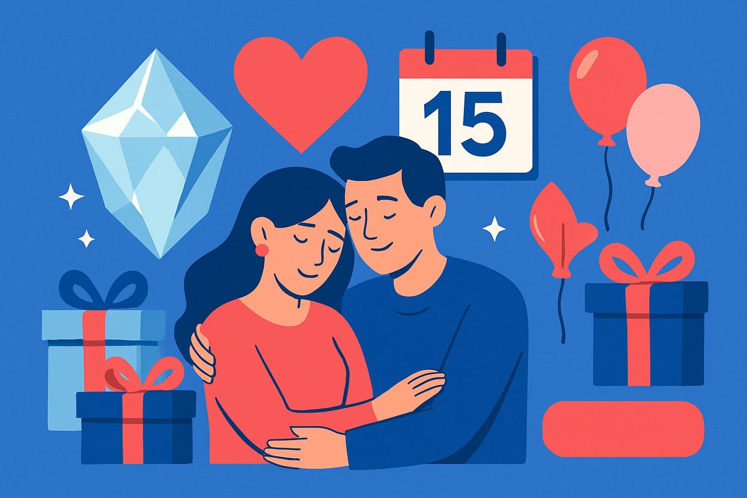 Noces de cristal : 30 idées et cadeaux pour fêter 15 ans de mariage