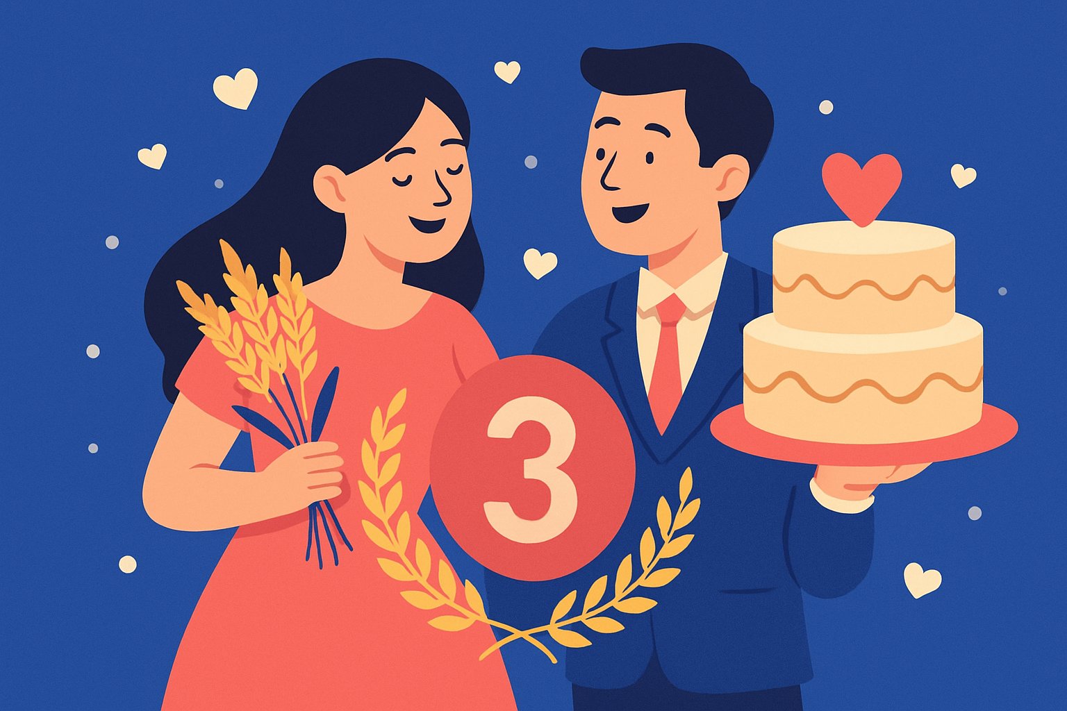 Noces de froment : 30 idées inspirantes pour célébrer 3 ans de mariage