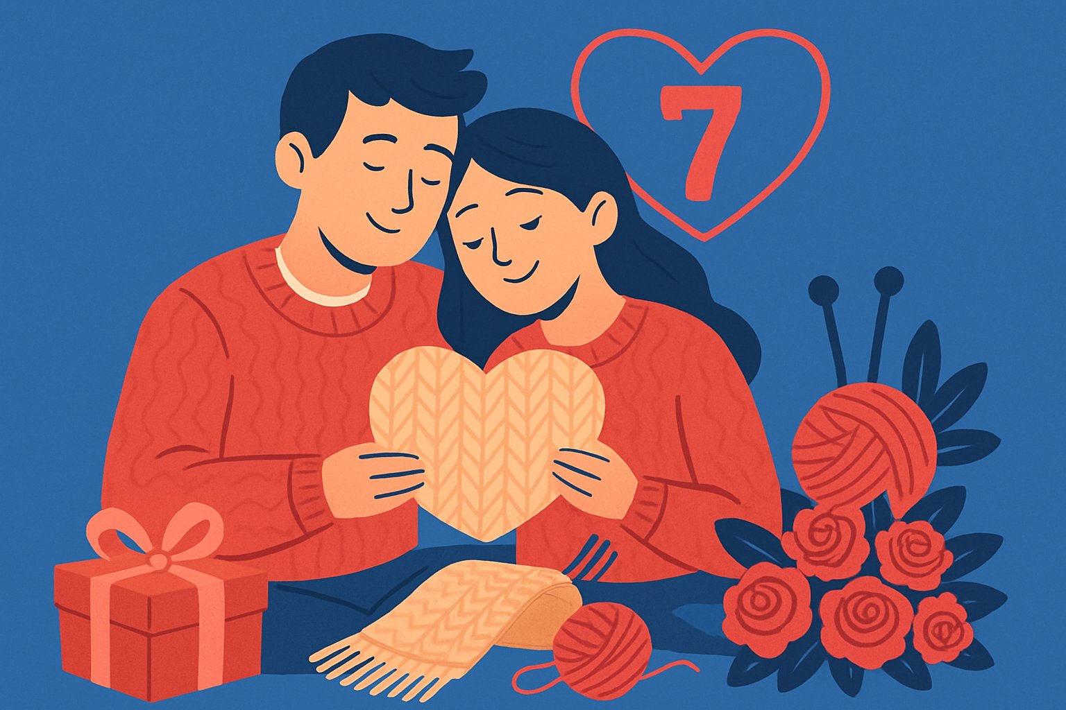 Noces de laine : 30 idées et cadeaux pour célébrer vos 7 ans de mariage