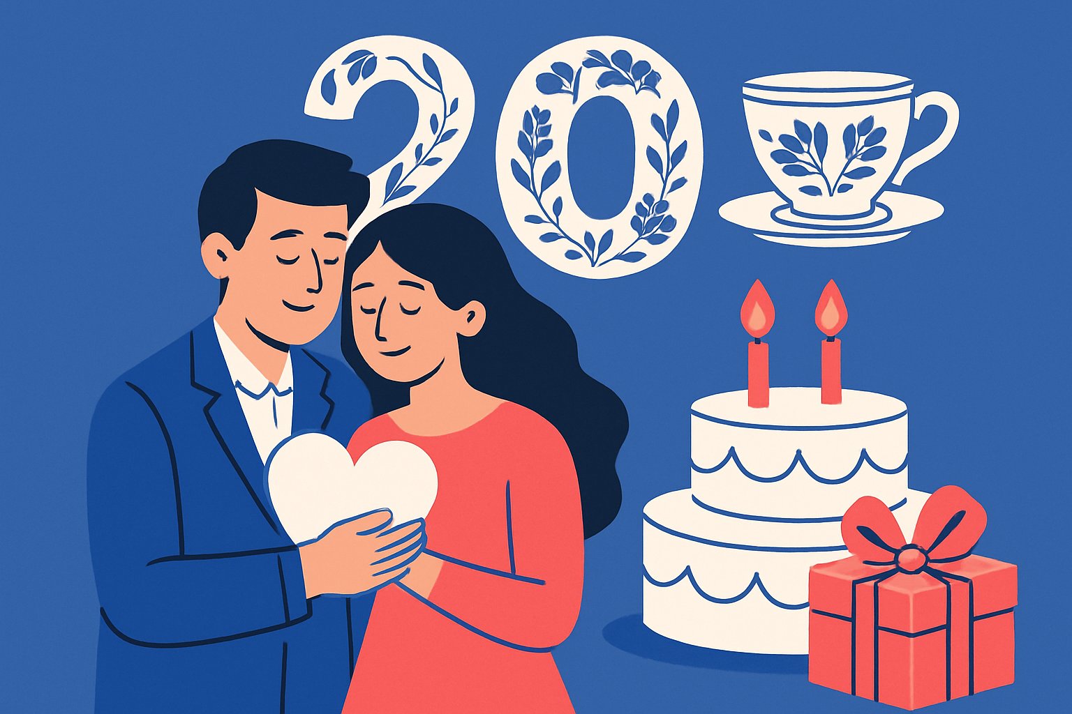 Noces de porcelaine : 30 idées et cadeaux pour fêter 20 ans de mariage